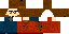Minecraft skin texture, 64x32 legacy pixels