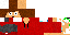 Minecraft skin texture, 64x32 legacy pixels