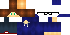 Minecraft skin texture, 64x32 legacy pixels