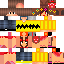Minecraft skin texture, 64x64 pixels