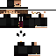 Black Minecraft skin texture, 64x64 pixels