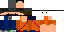 Minecraft skin texture, 64x32 legacy pixels