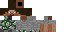 Minecraft skin texture, 64x32 legacy pixels