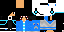 Minecraft skin texture, 64x32 legacy pixels