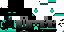 Minecraft skin texture, 64x32 legacy pixels