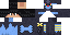 Minecraft skin texture, 64x32 legacy pixels
