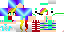 Minecraft skin texture, 64x32 legacy pixels