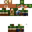 Minecraft skin texture, 64x64 pixels