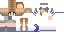 Minecraft skin texture, 64x32 legacy pixels