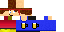 Minecraft skin texture, 64x32 legacy pixels