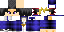 Minecraft skin texture, 64x32 legacy pixels