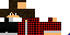 Minecraft skin texture, 64x32 legacy pixels