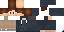 Minecraft skin texture, 64x32 legacy pixels