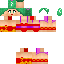 Minecraft skin texture, 64x64 pixels