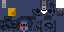 Minecraft skin texture, 64x32 legacy pixels