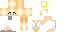 Minecraft skin texture, 64x32 legacy pixels