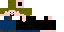 Black Minecraft skin texture, 64x32 legacy pixels
