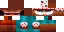 Minecraft skin texture, 64x32 legacy pixels