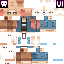 Minecraft skin texture, 64x64 pixels