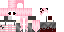 Minecraft skin texture, 64x32 legacy pixels