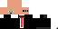 Minecraft skin texture, 64x32 legacy pixels