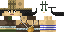 Minecraft skin texture, 64x32 legacy pixels