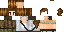 Minecraft skin texture, 64x32 legacy pixels