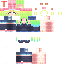 Minecraft skin texture, 64x64 pixels