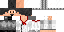 Minecraft skin texture, 64x32 legacy pixels