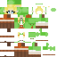 Minecraft skin texture, 64x64 pixels