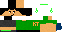 Minecraft skin texture, 64x32 legacy pixels