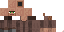 Brown Minecraft skin texture, 64x32 legacy pixels