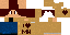 Minecraft skin texture, 64x32 legacy pixels