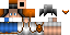 Minecraft skin texture, 64x32 legacy pixels