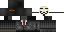 Gray Minecraft skin texture, 64x32 legacy pixels