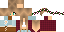 Minecraft skin texture, 64x32 legacy pixels
