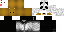 Minecraft skin texture, 64x32 legacy pixels