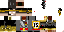 Minecraft skin texture, 64x32 legacy pixels