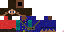 Minecraft skin texture, 64x32 legacy pixels