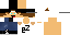 Minecraft skin texture, 64x32 legacy pixels