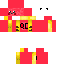 Minecraft skin texture, 64x64 pixels
