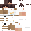 Slim Minecraft skin texture, 64x64 pixels