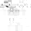 White Minecraft skin texture, 64x64 pixels