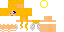 Minecraft skin texture, 64x32 legacy pixels