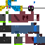 Minecraft skin texture, 64x64 pixels