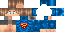 Minecraft skin texture, 64x32 legacy pixels