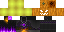 Minecraft skin texture, 64x32 legacy pixels