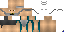 Minecraft skin texture, 64x32 legacy pixels