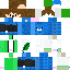 Minecraft skin texture, 64x64 pixels