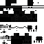 Minecraft skin texture, 64x64 pixels
